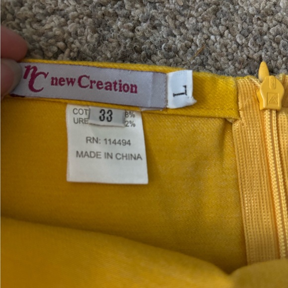 New creations mustard colored skirt - Picture 2 of 3